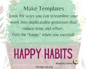 happy habit templates