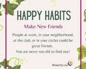 happy habit make new friends