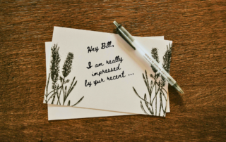 handwritten note