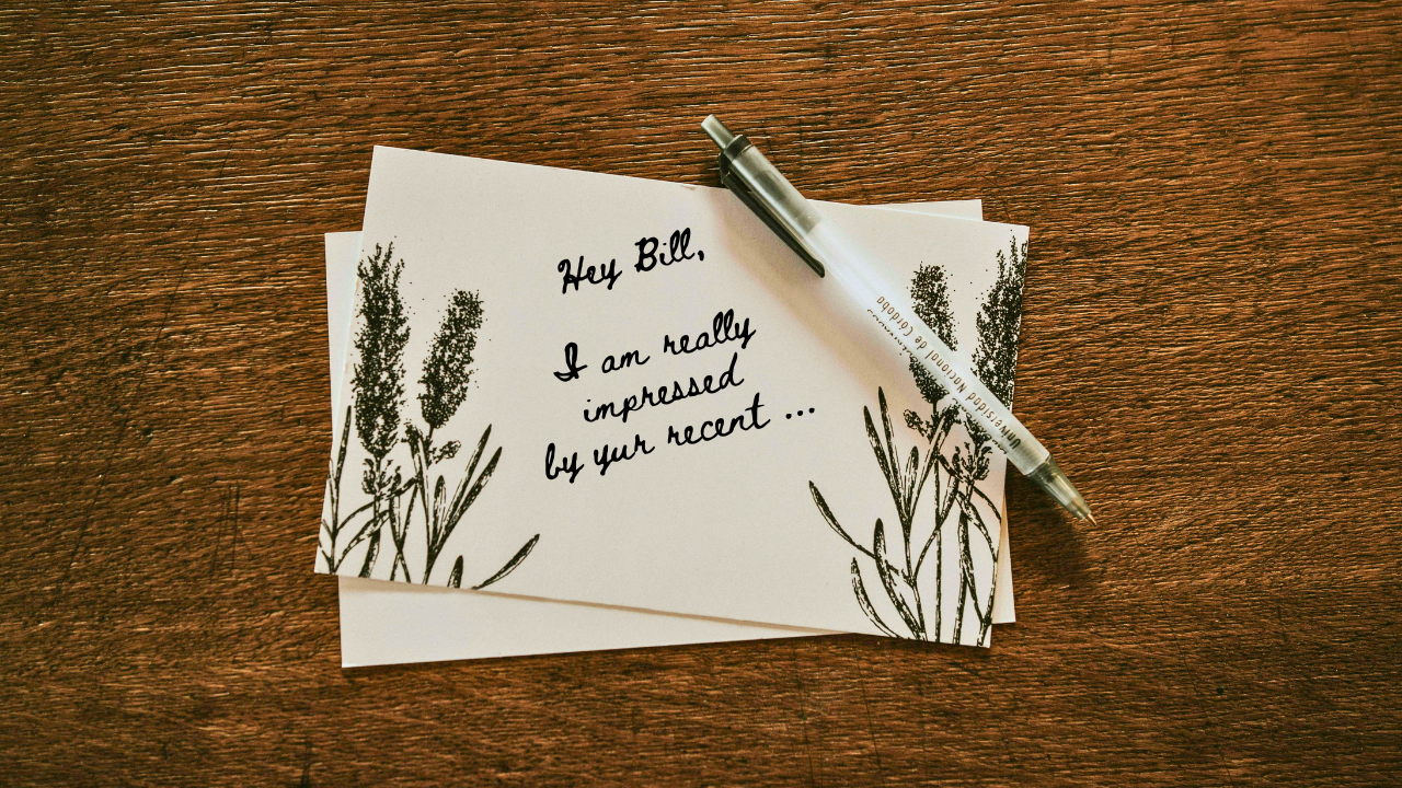 handwritten note