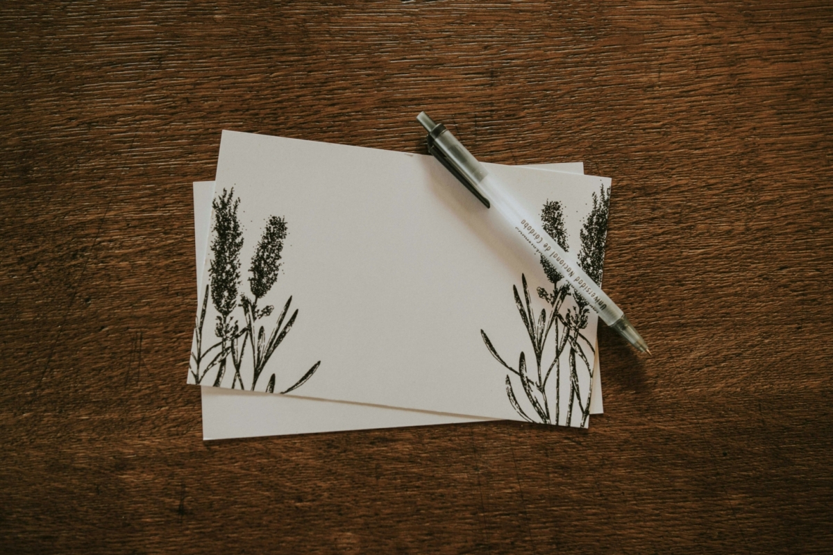 handwritten note